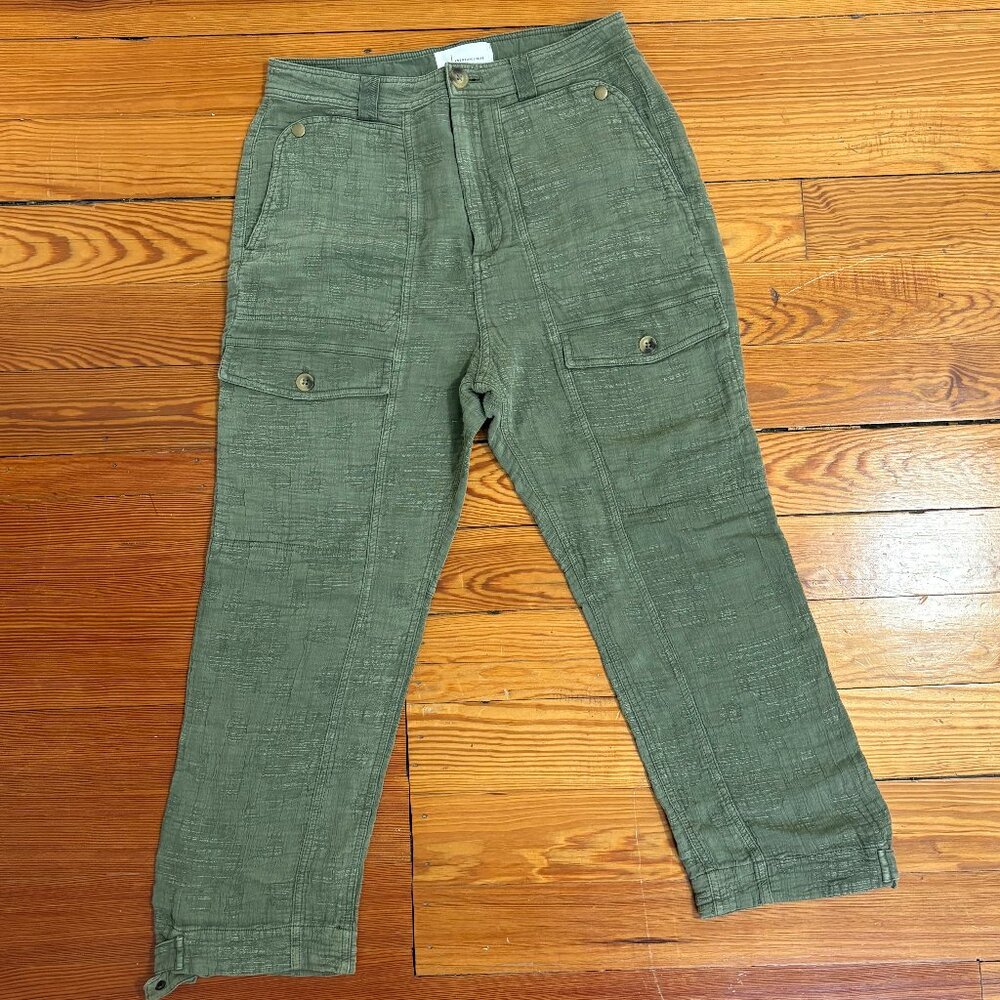 Anthropologie Cargo Crop Pants